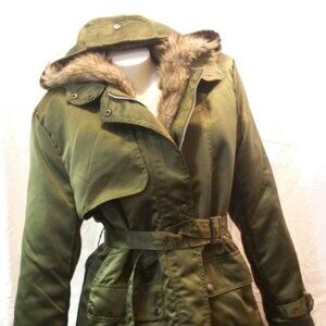 Faux Fur Lined Hooded Jacket